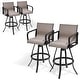 preview thumbnail 27 of 39, Outdoor Indoor Aluminum Swivel Patio Bar Stools Dining Chairs with Sunbrella Fabric