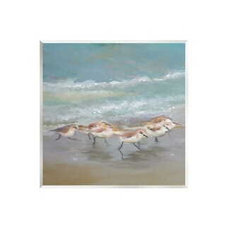 Stupell Nautical Sea Birds Shoreline Waves Wall Plaque Art by Rick ...
