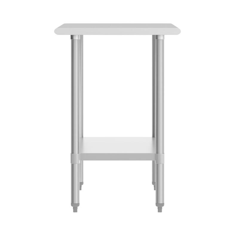 Stainless Steel 18 Gauge Work Table with Undershelf