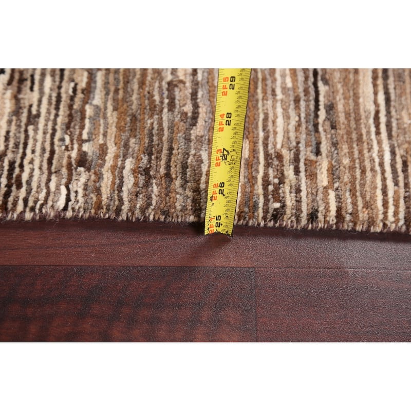 Contemporary Gabbeh Kashkoli Area Rug Wool Hand-knotted Foyer Carpet - 4'9" x 6'8"