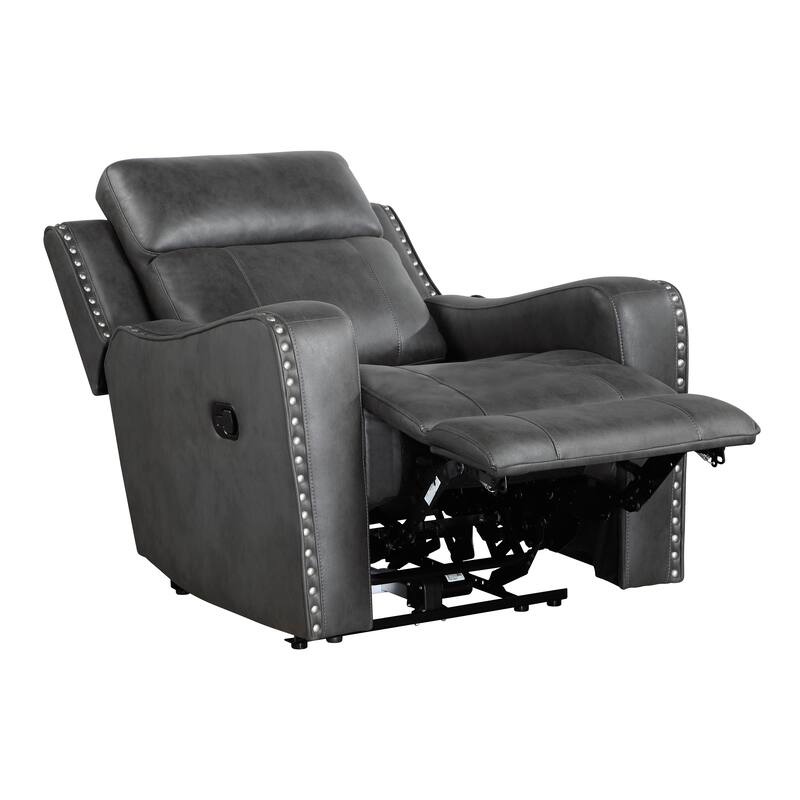 Rowan 36.5" Reclining Chair - Nailhead Trim, Removable Seat Back