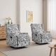 preview thumbnail 40 of 139, 29'' W Pattern Swivel Manual Push Back Recliner Chair Set of 2