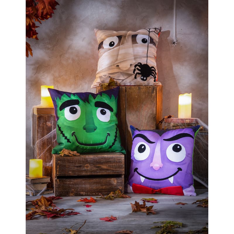 Halloween Friends 18" Interchangeable Pillow Cover, Set of 3