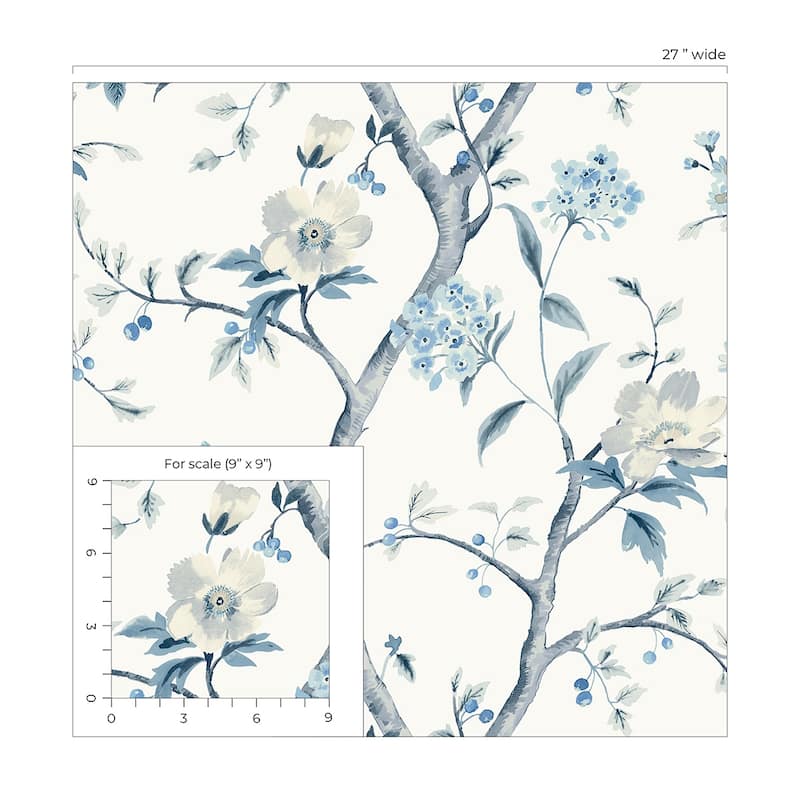 Lillian August Sparrow Haven Embossed Vinyl Unpasted Wallpaper