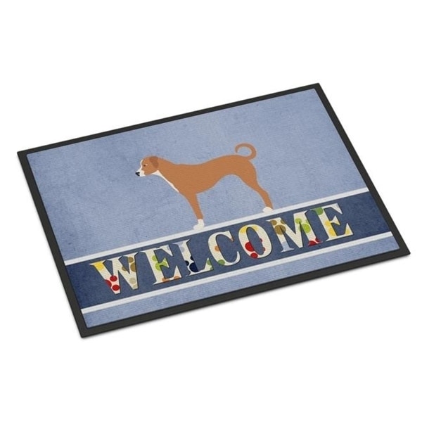 Carolines Treasures BB8290JMAT Australian Pinscher Welcome Indoor or Outdoor Mat - 24 x 36 in.