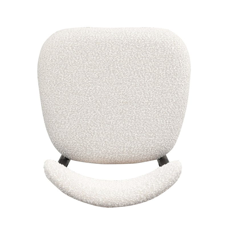 Morden Fort Modern Boucle Armless Dining Chairs (Set of 2)