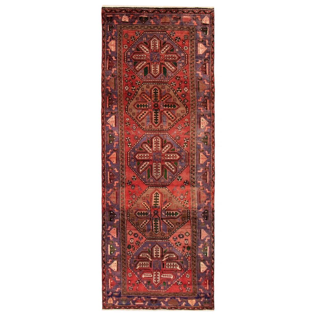 ECARPETGALLERY Hand-knotted Konya Anatolian Red Wool Rug - 3'8 x 9'10