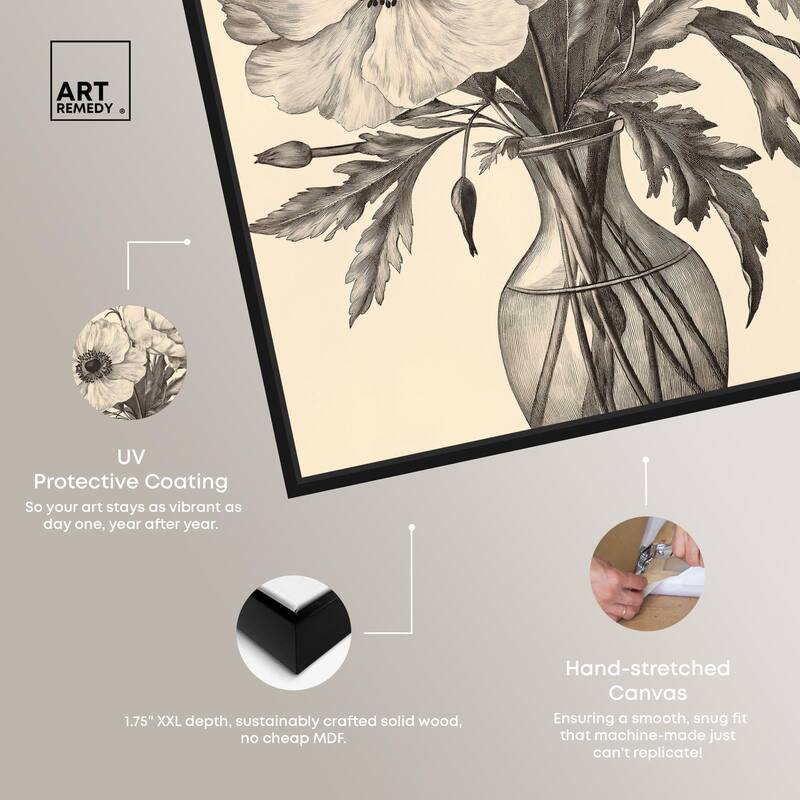 Vase of Vellum Canvas by Art Remedy