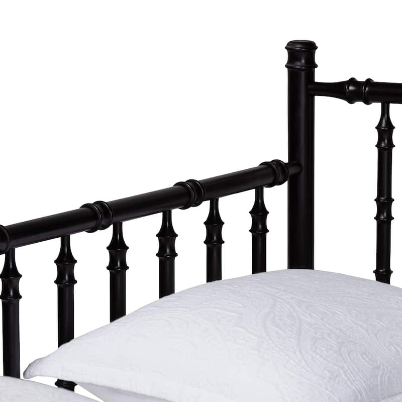 Marisela Twin-To-King Expandable Daybed - Wood Spindle Bed Frame with Bamboo-Inspired Posts, Modern Transitional Furniture