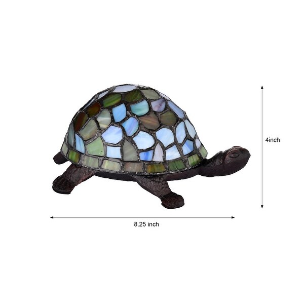 Tiffany style Turtle Accent Lamp