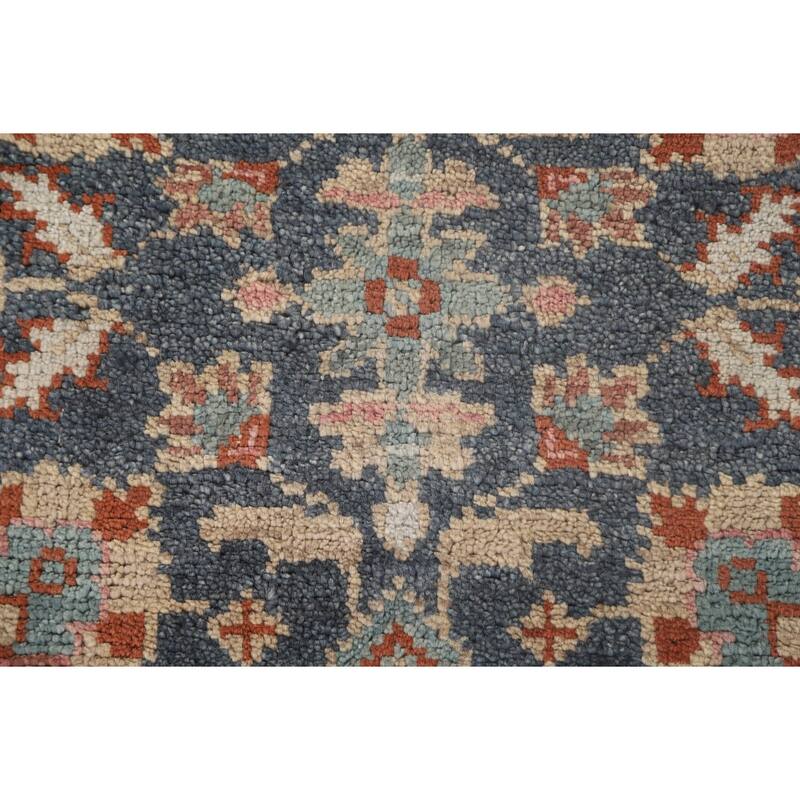 Heriz-Serapi Octagon Rug Hand-Knotted Wool Carpet - 6'0" x 5'11"