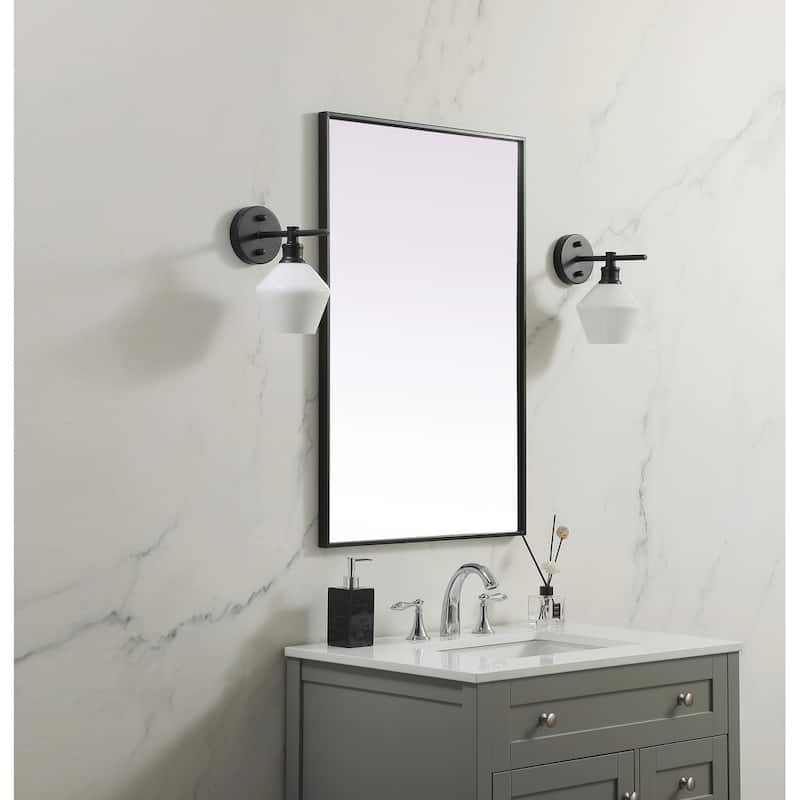 Indigo Home Metal Frame Rectangle Mirror 24x36 Inch