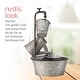 preview thumbnail 5 of 10, Alpine Corporation 28" Tall Outdoor 3-Tier Metal Garden Tools Water Fountain