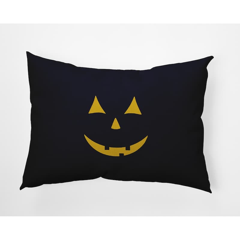 Halloween JackoLantern Accent Pillow - Navy - 14" x 20"