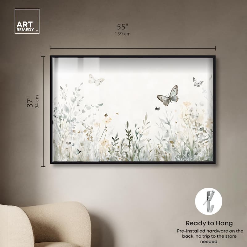 Butterfly Field Shadowbox by Art Remedy