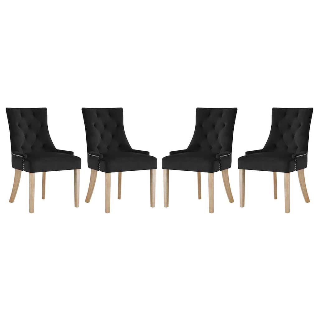 Copper Grove Vodice Vintage Velvet Dining Chairs (Set of 4)