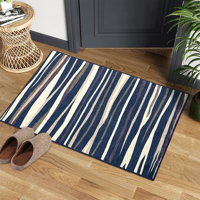 Garvee Modern Abstract Area Rug Colorful Throw Carpet