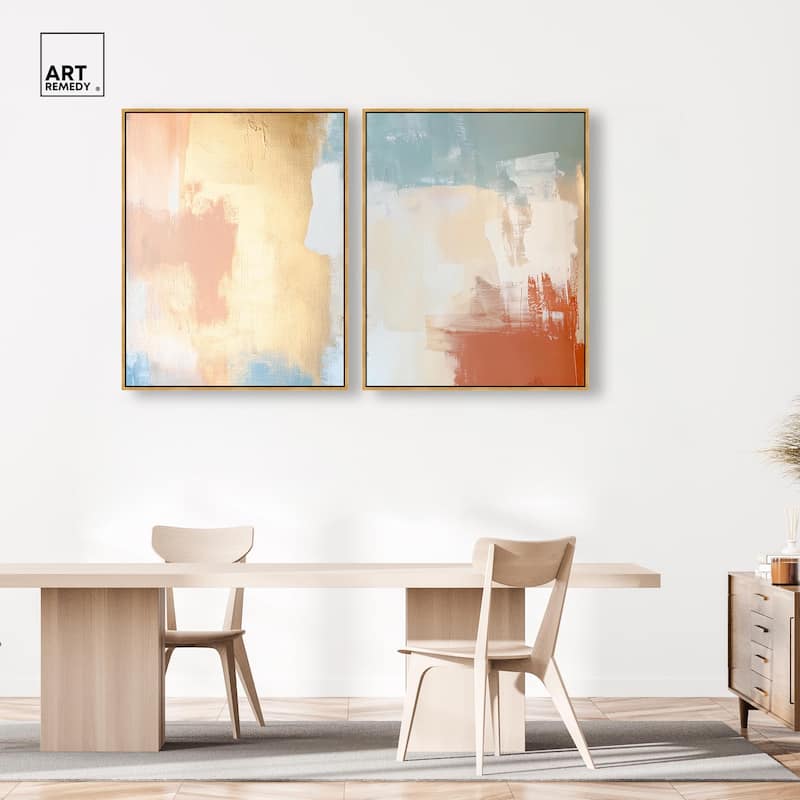 Painted Serenity I Canvas Set of 2 by Art Remedy