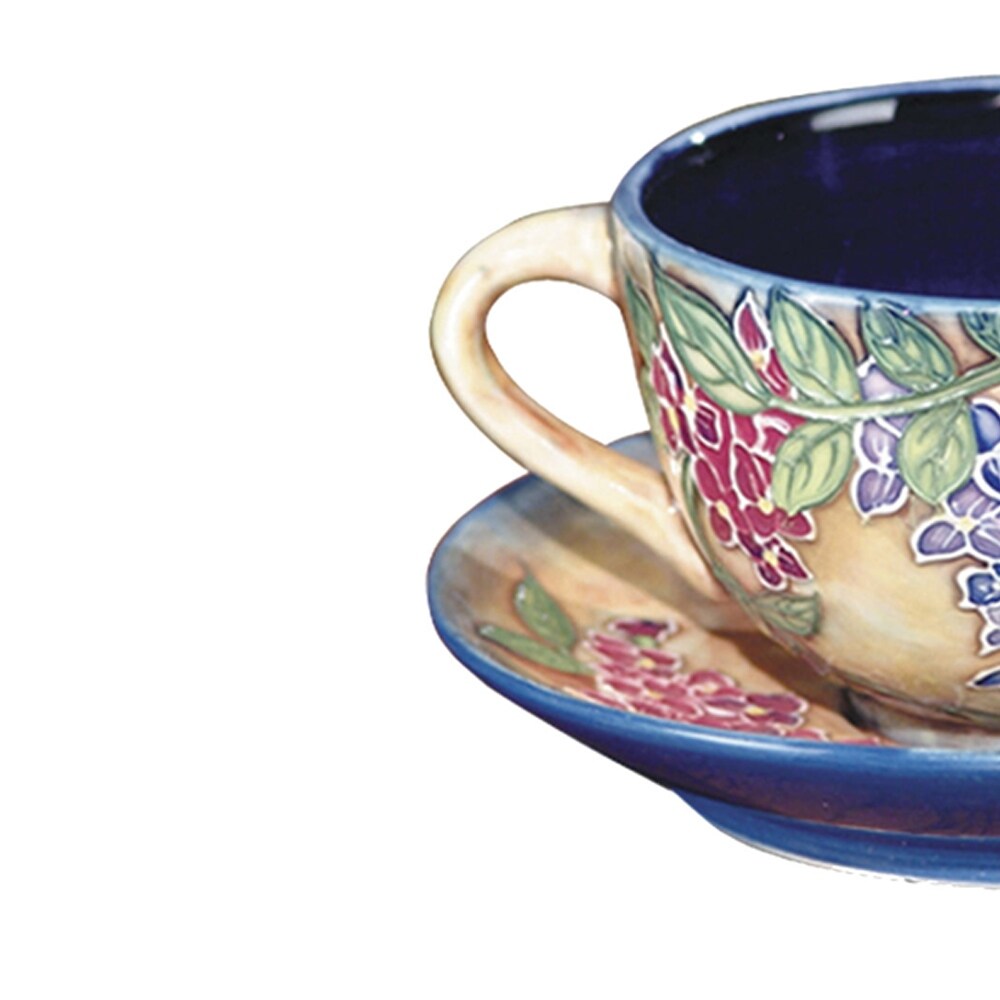 特別価格Springdale Hand Painted Porcelain Cup and Saucer Set， 2