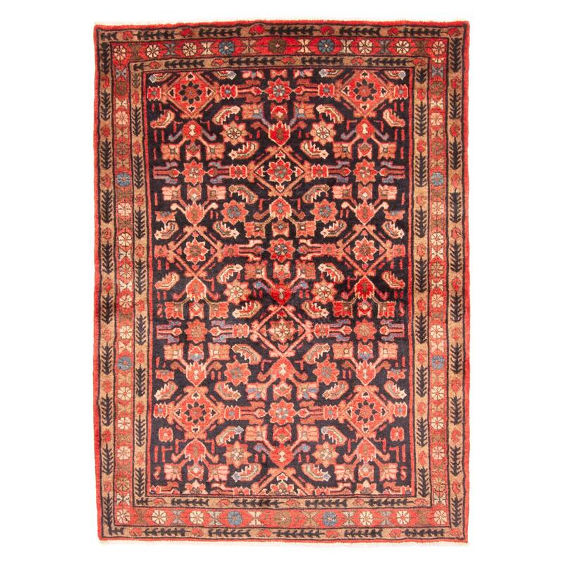 ECARPETGALLERY Hand-knotted Andelz Black Wool Rug - 3'7 x 5'1