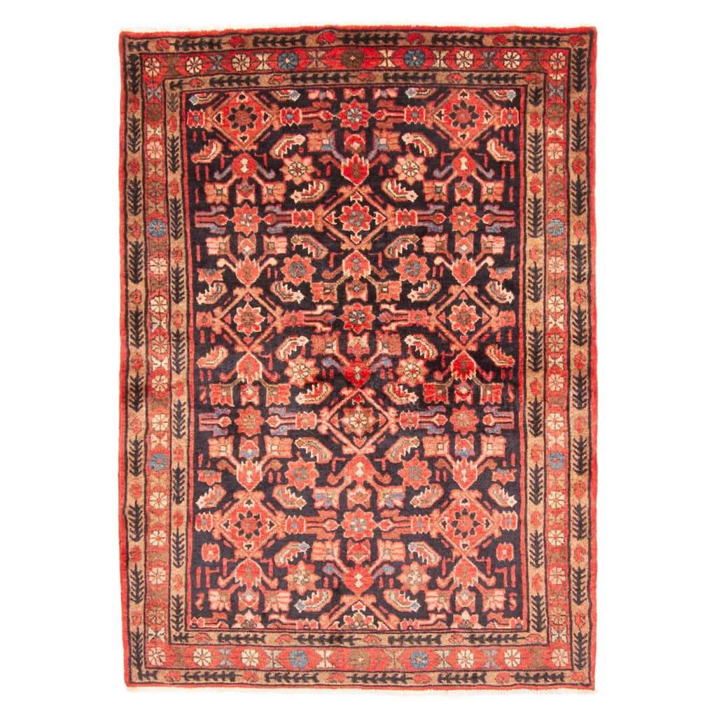 ECARPETGALLERY Hand-knotted Andelz Black Wool Rug - 3'7 x 5'1