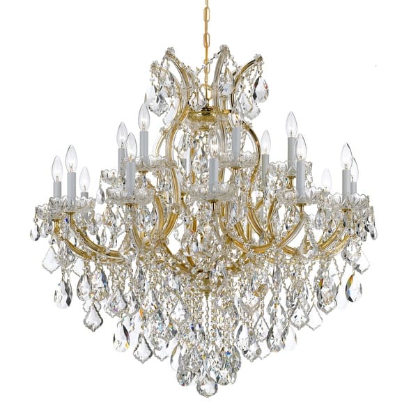 slide 1 of 1, Crystorama Lighting Group Maria Theresa 19 Light 35" Wide Chandelier Gold