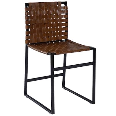 17-inch Faux Leather Side Chair for Living Room and Office - 19” x 17” x 33.25”