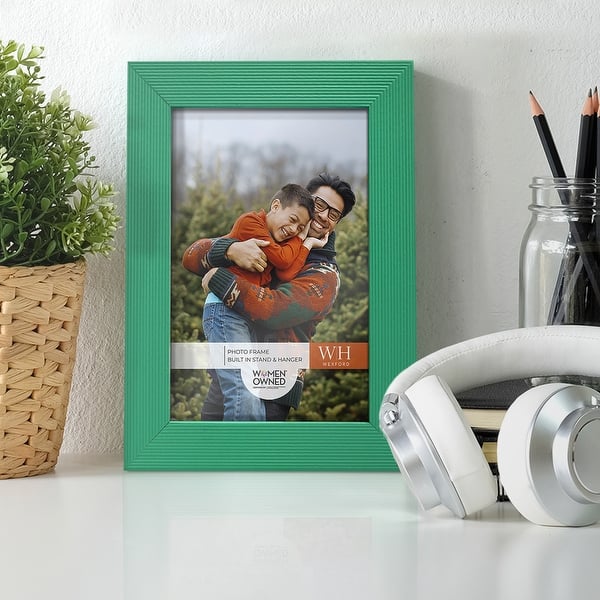 slide 1 of 9, Emerald Green Rustic Picture Frame