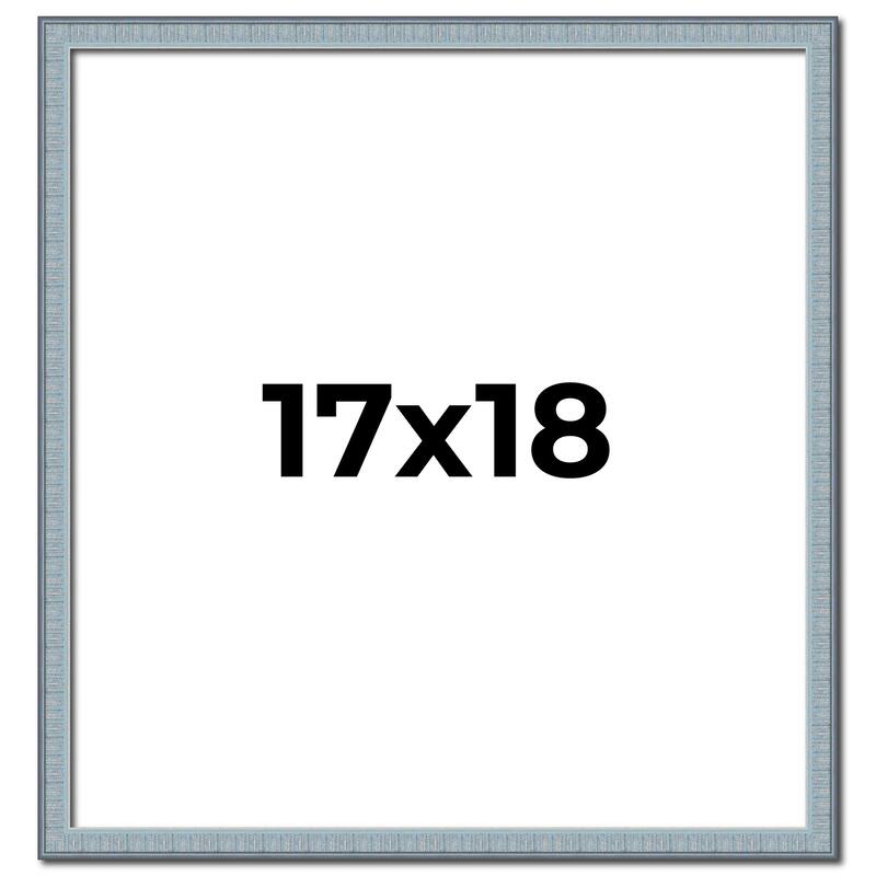 17x18 Frame Rustic Sky Blue Solid Wood Picture Frame | 0.75 Inch