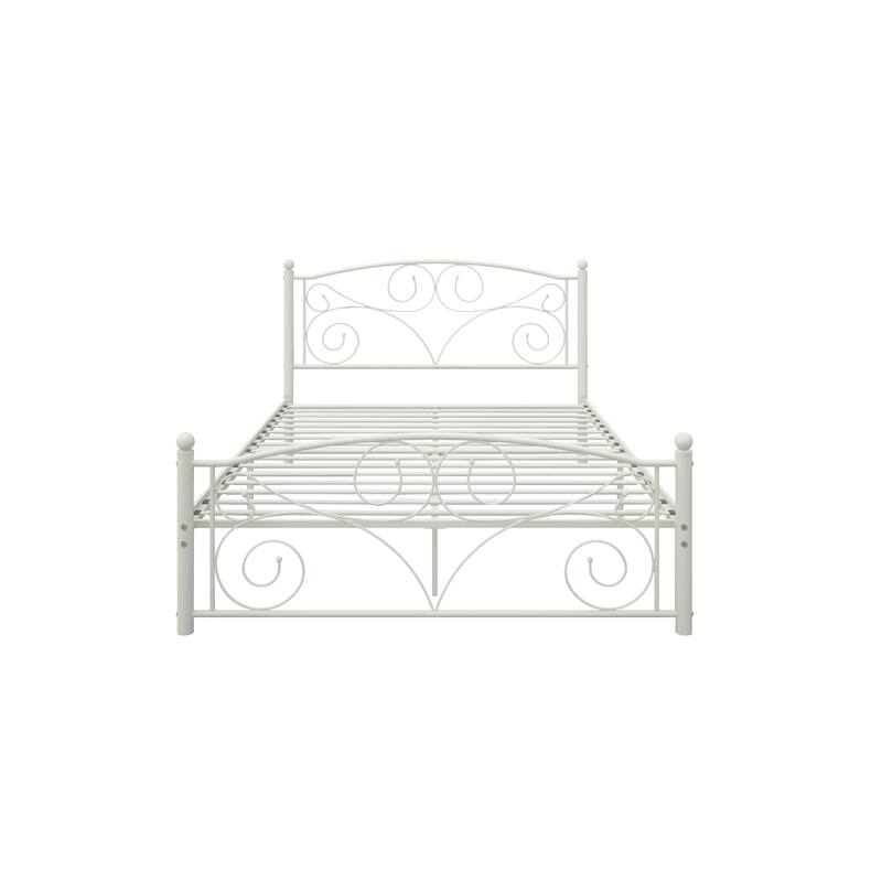 Full Size Metal Bed Frame with Headboard and Footboard, Sturdy System