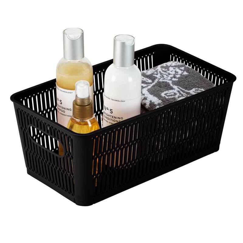 Simplify 2 Pack Slide 2 Stack It Small Storage Tote Baskets