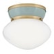 preview thumbnail 3 of 3, Lark 83601 Lucy 12" Wide Flush Mount Bowl Ceiling Fixture with Cased