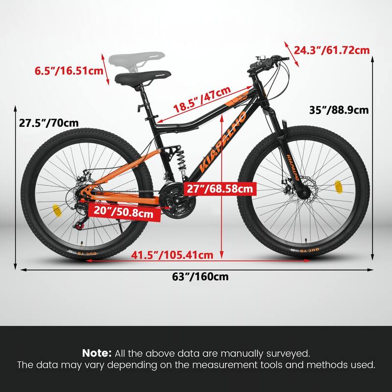26 Inch Shock Fork Plus Shock Absorber 21-speed Mountain Bike