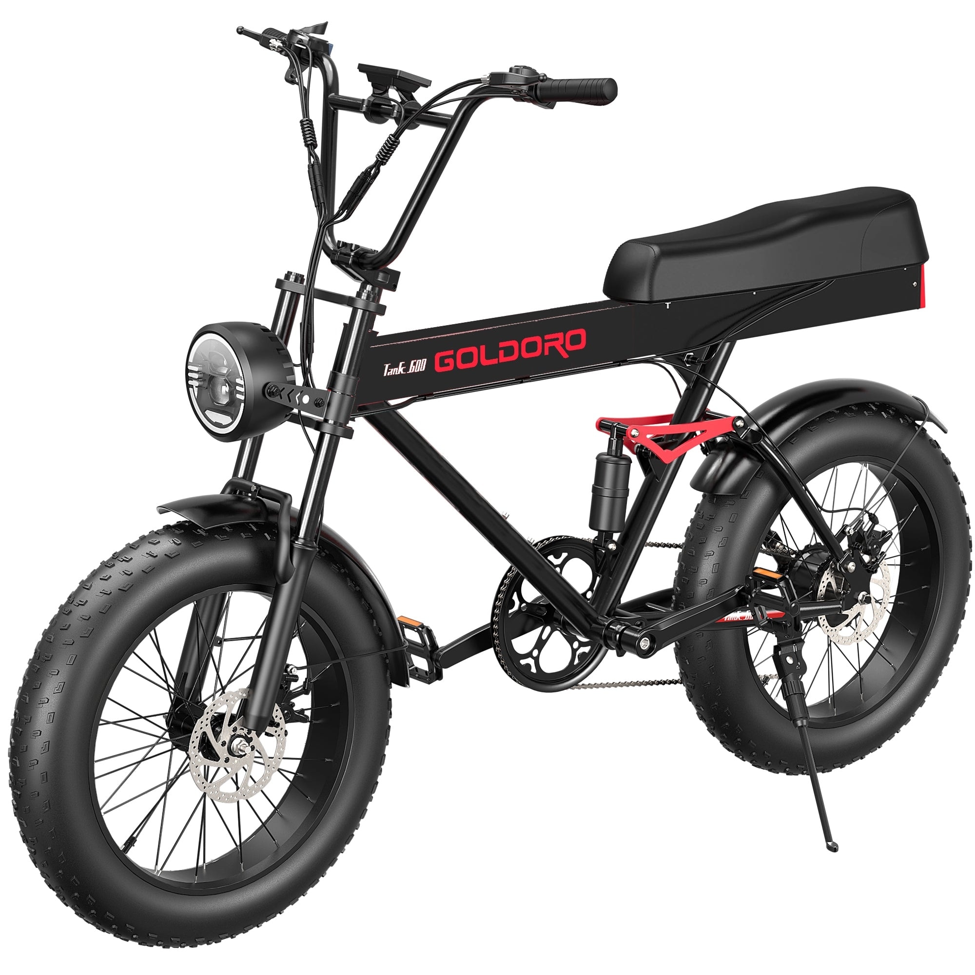 Goldoro Electric Bike for Adults 500W, 20" Fat Tire Ebike 31 MPH & 50-60 Miles Commuter E Bike, 48V 15AH Electric Bicycle, Black - Bed Bath & Beyond - 39173762 Goldoro Electric Bike for Adults 500W, 20" Fat Tire Ebike 31 MPH & 50-60 Miles Commuter E Bike, 48V 15AH Electric Bicycle, Black - Bed Bath & Beyond - 39173762