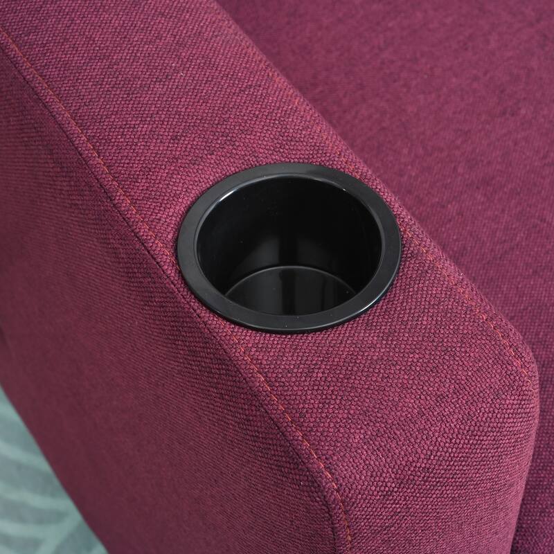 Adjustable Recliner Sofa for Adults with Mobile Phone Holder and Cup Holder