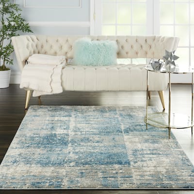 Nourison Solace Distressed Vintage Abstract Area Rug