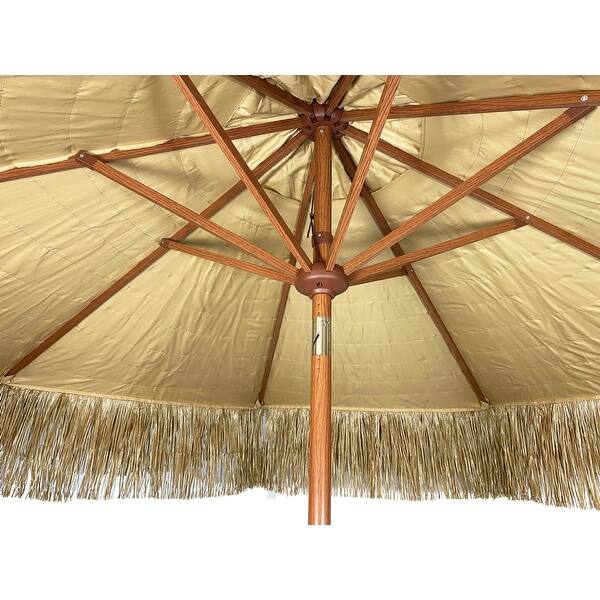 destinationgear palapa tiki patio umbrella Shop 9 Ft Large foot diameter patio umbrella throws plenty of shade over your 42 DestinationGear Palapa Tiki Whiskey 9