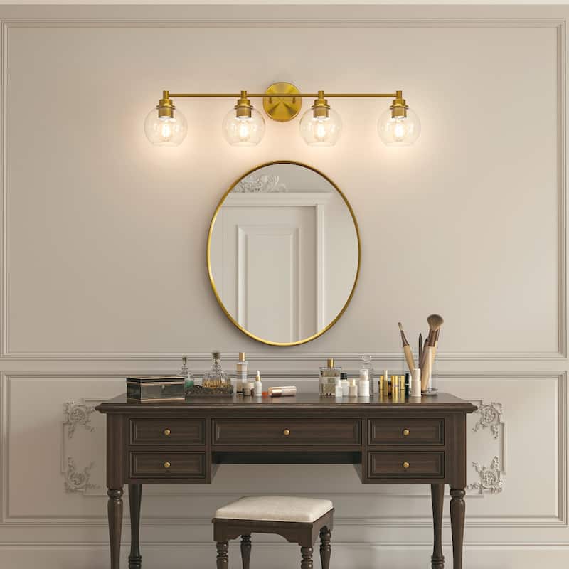 Dimmable Bathroom Vanity Light Globe Glass Shades