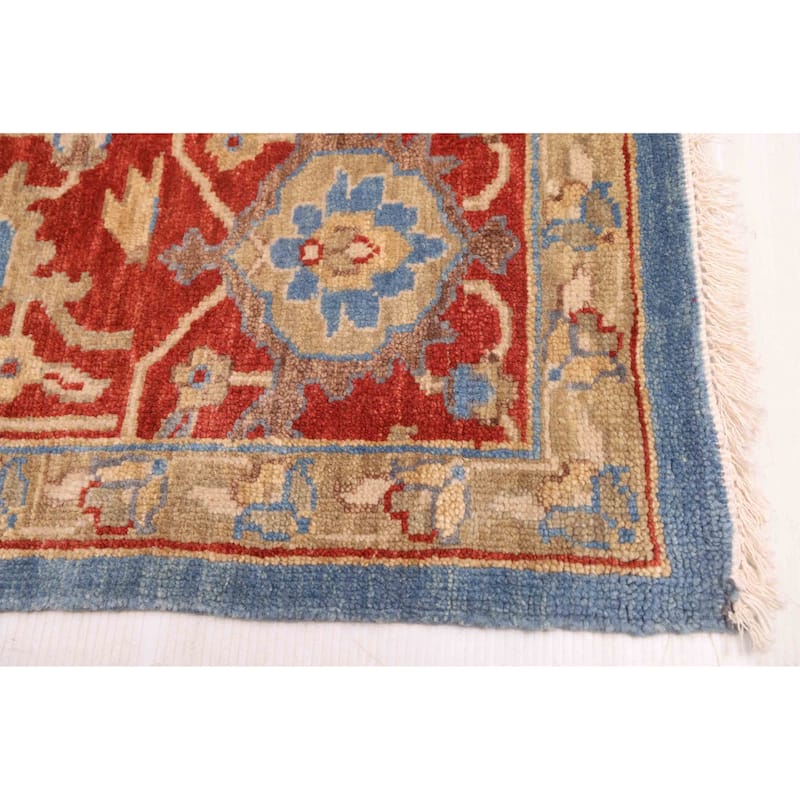 ECARPETGALLERY Hand-knotted Jules Sultane Blue Wool Rug - 7'10 x 10'2