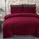 preview thumbnail 24 of 58, Fleece/ Sherpa Down Alternative 3-piece Comforter Set