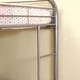 preview thumbnail 3 of 2, Laji Modern Gold Full over Full Metal Bunk Bed with Angled Movable Ladders by Furniture of America