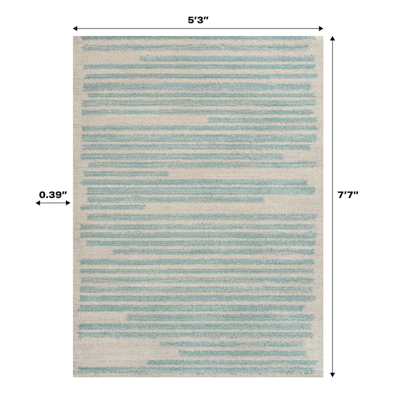 JONATHAN Y Aksil Modern Berber Stripe Area Rug