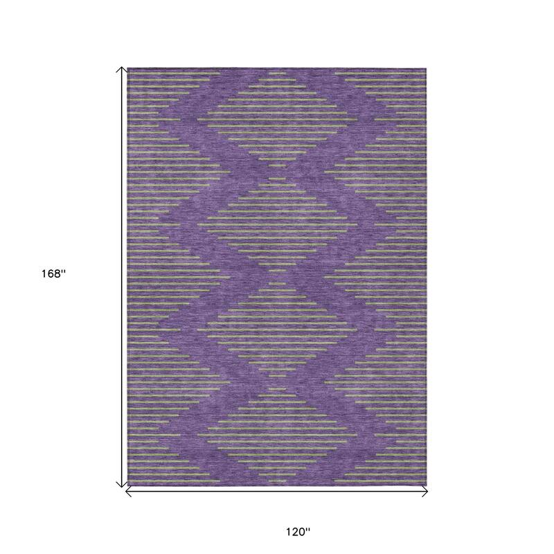 HomeRoots Geometric Transitional Rectangle Outdoor Rug