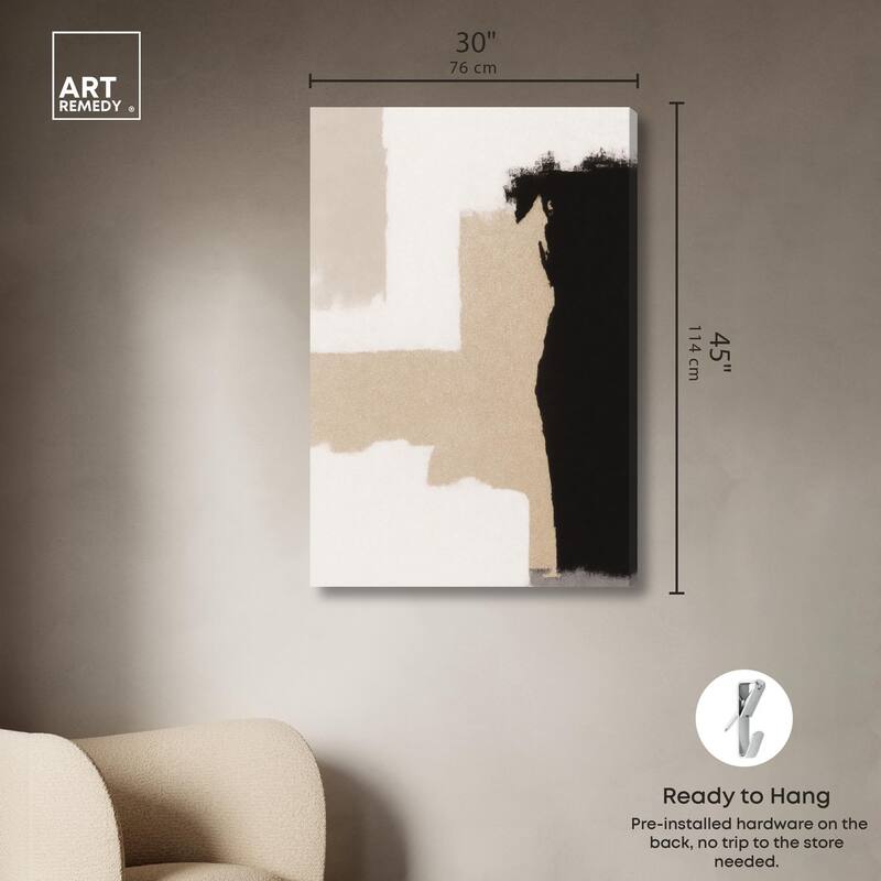Earth and Ink III Canvas by Art Remedy, Gallery Wrapped