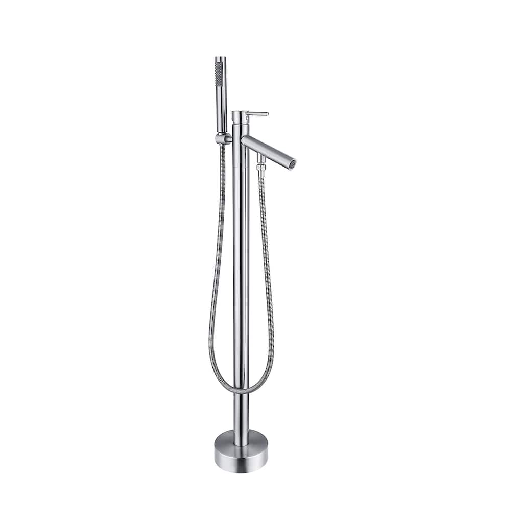 Topcraft Floor Mounted Bathtub Filler with Handheld Showerhead