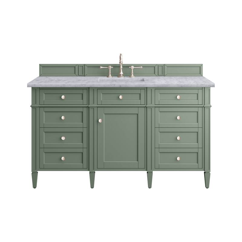 James Martin Vanities Brittany 60" Single Vanity, Smokey Celadon