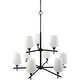 preview thumbnail 3 of 10, Livabliss Yueva Modern Chandelier - 31"L x 31"W x 35"H Black