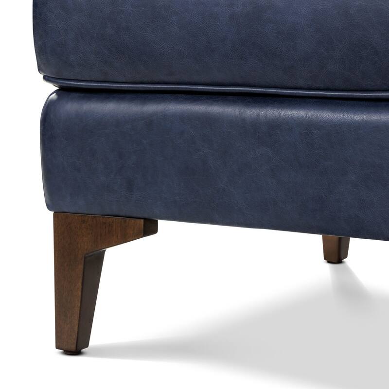 Poly & Bark Essex Genuine Italian Leather Rectangular Ottoman