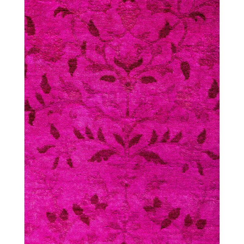 Contemporary Overdyed Wool Hand Knotted Area Rug - 9' 2" x 12' 1"