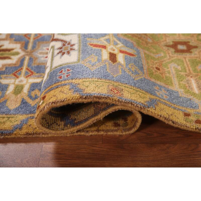 Kazak Runner Rug Hand-Knotted Traditional Wool Carpet - 2'7"x 8'0"